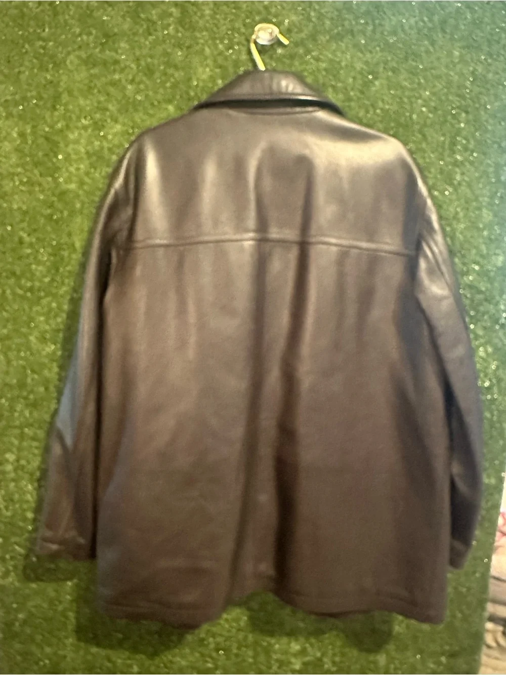 J. Crew Vintage 1990’s Leather Button-Front Jacket in Dark Brown